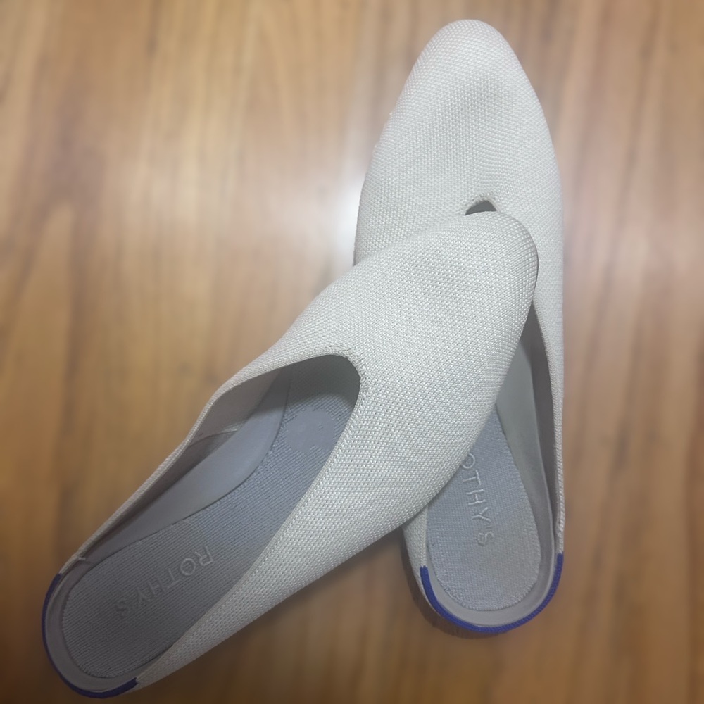 Rothy's Ivory Slip-On Flats